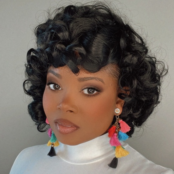 Trendsetters’ Rainbow”Dangle Earrings - Picture 7 of 9